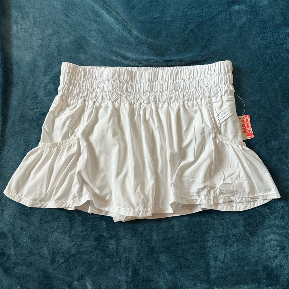 FP Movement by Free People White Shorts with Elastic Waistband